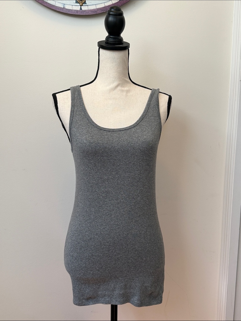 Merona Gray Scoop Neck Tank Top